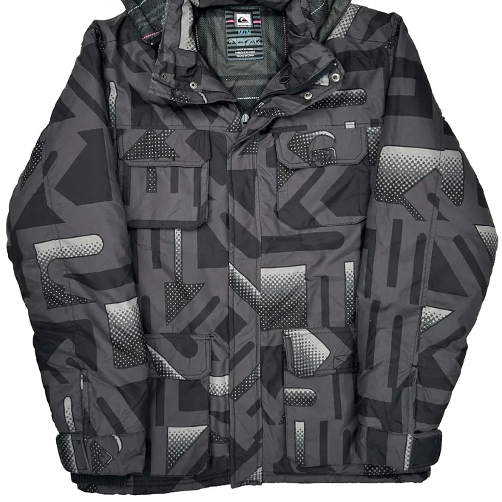 Quiksilver Ski Jacket - Medium Grey Polyester - Image 5