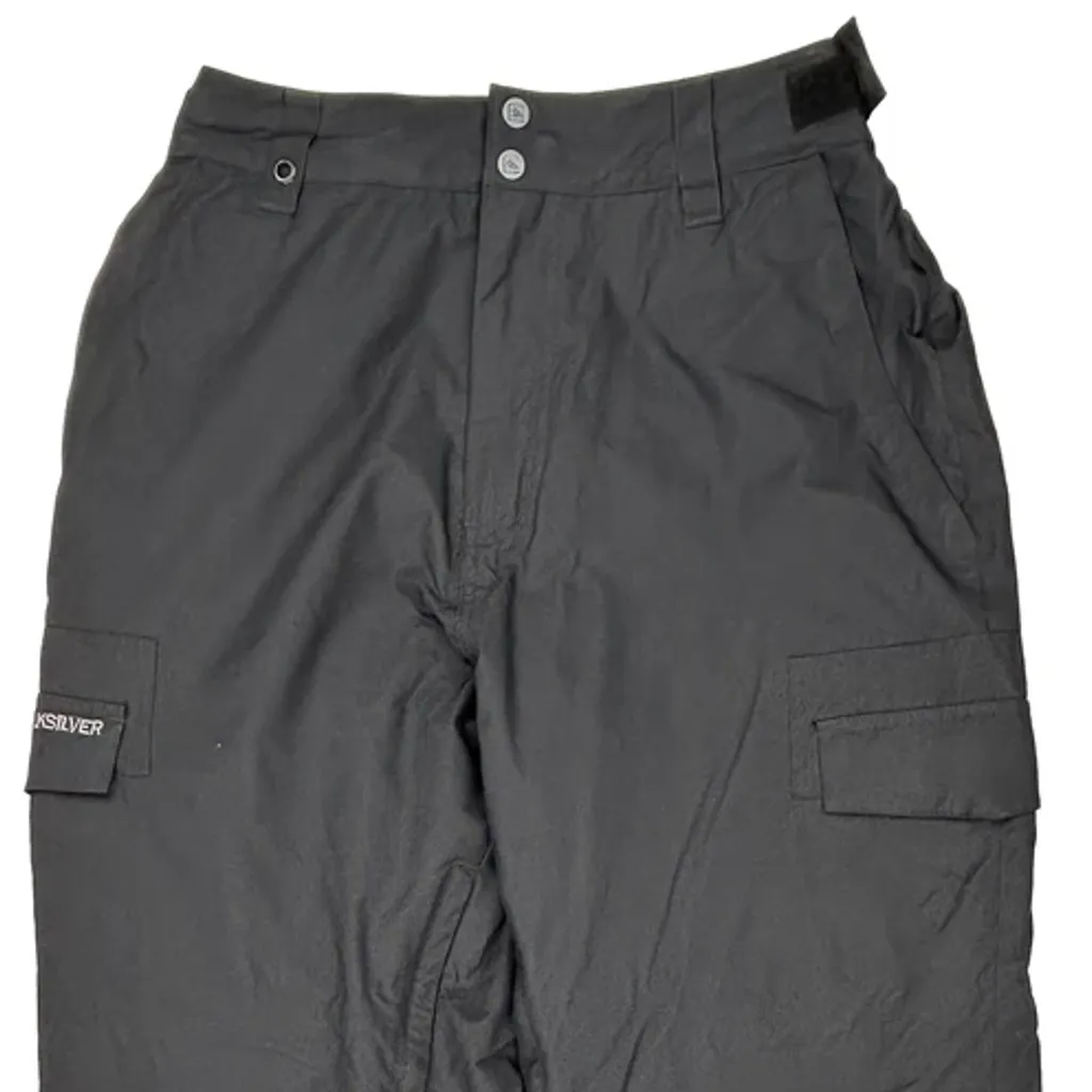 Quiksilver Cargo Ski Trousers - 30″ Waist Black Polyester - Image 9