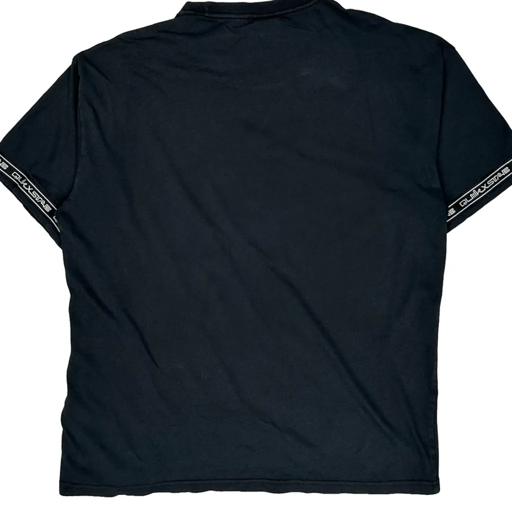 Quiksilver T-Shirt - Large Black Cotton - Image 6
