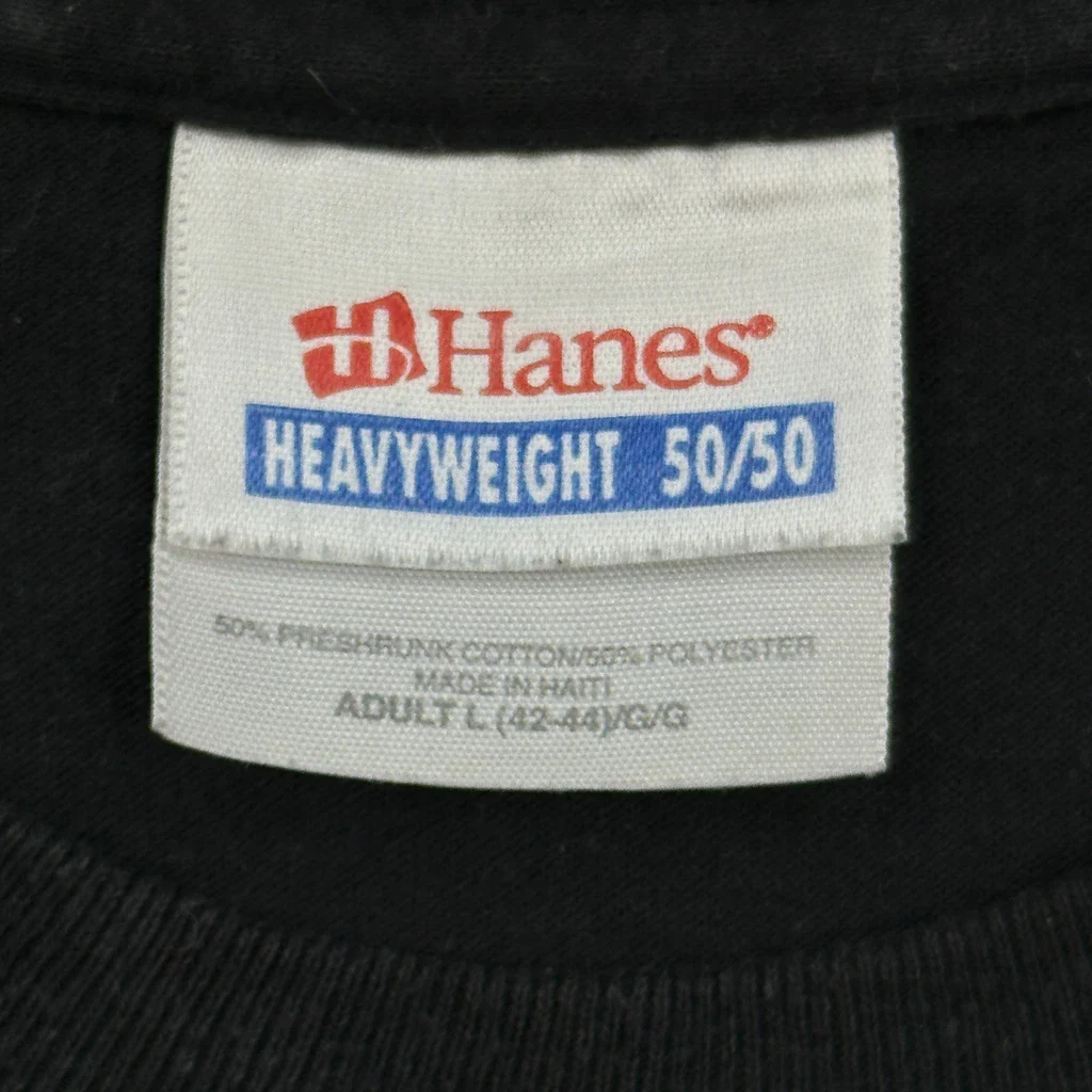 Race Of Champions Hanes Graphic T-Shirt - Large Black Cotton Blend - Image 3