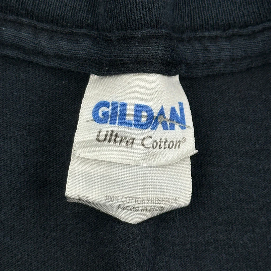 Racing Gildan Graphic T-Shirt - XL Black Cotton - Image 3