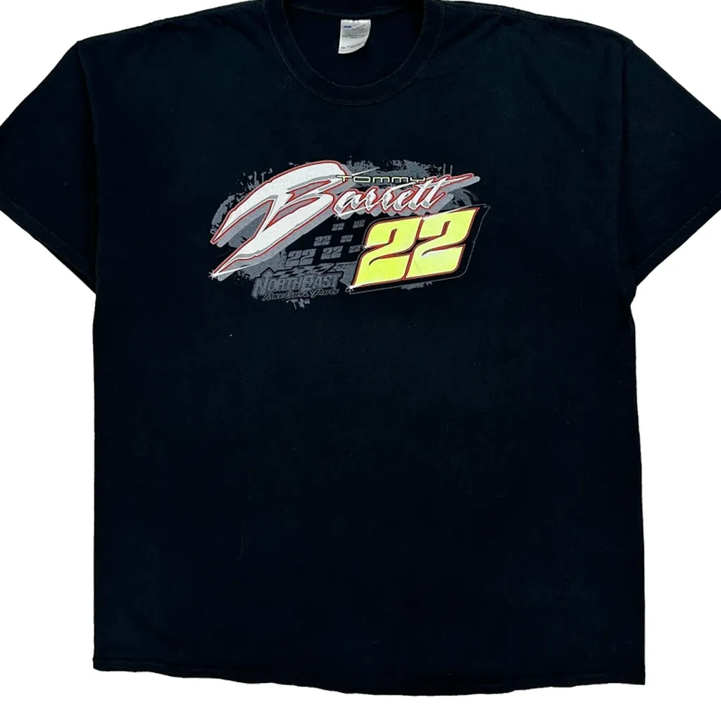 Racing Gildan Graphic T-Shirt - 2XL Black Cotton - Image 5