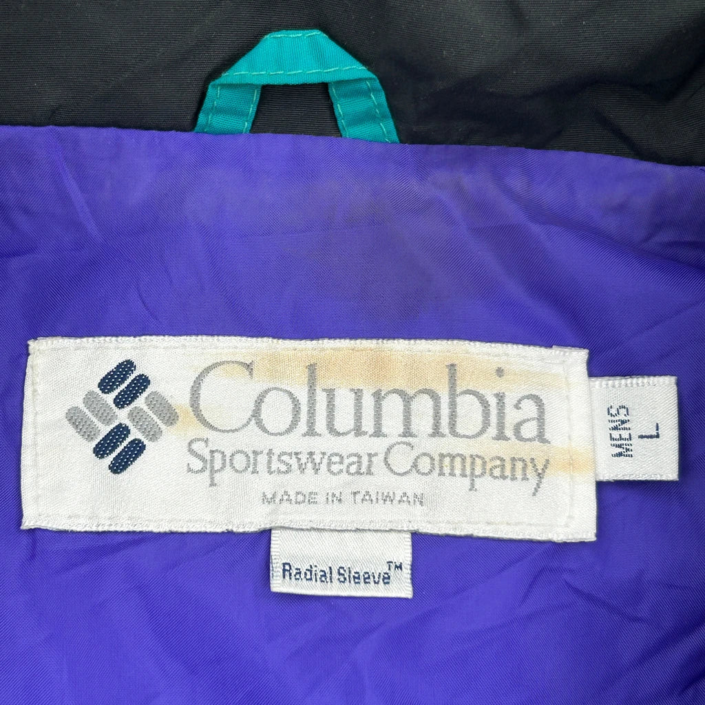 Radial Sleeve Columbia Ski Jacket - Large Black Nylon - Image 3