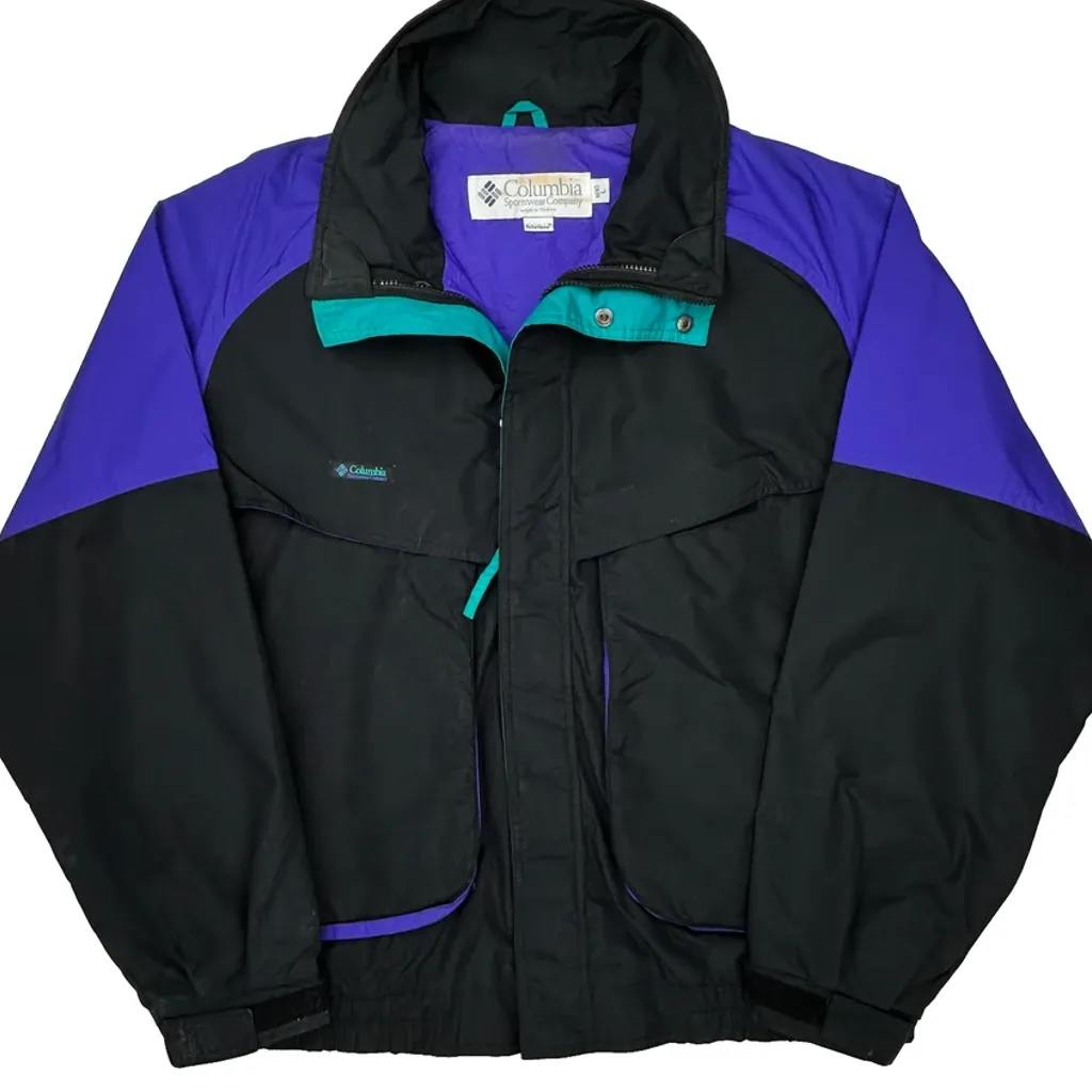 Radial Sleeve Columbia Ski Jacket - Large Black Nylon - Image 4