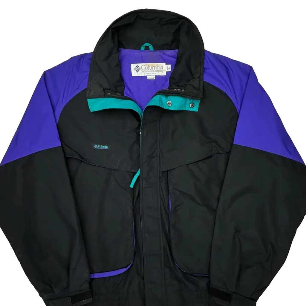 Radial Sleeve Columbia Ski Jacket - Large Black Nylon - Image 5