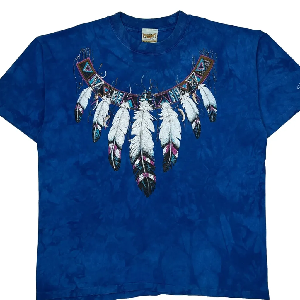 Ragtops Single Stitch T-Shirt - Large Blue Cotton - Image 5