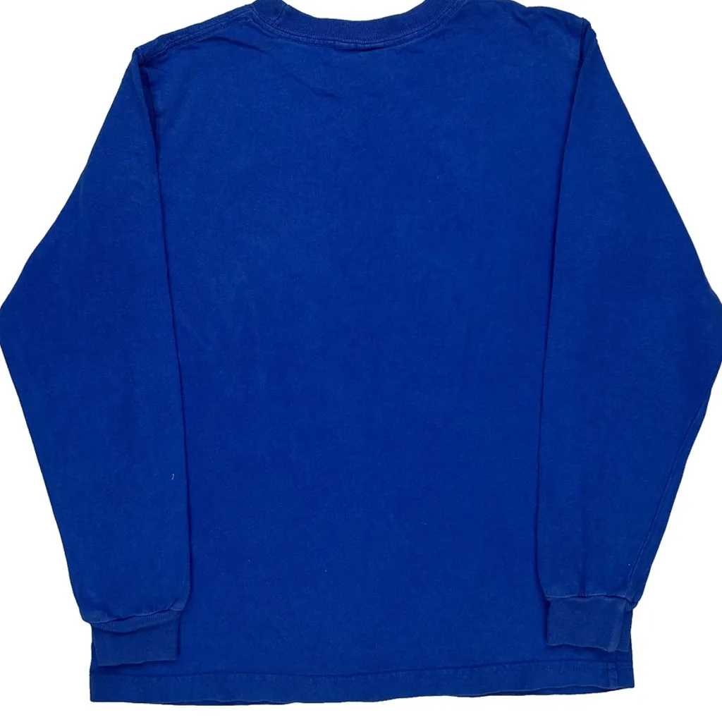 Raiders Adidas Long Sleeve T-Shirt - Medium Blue Cotton - Image 6