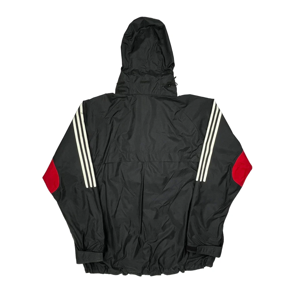 Raiders Adidas Windbreaker - Large Black Polyester - Image 2