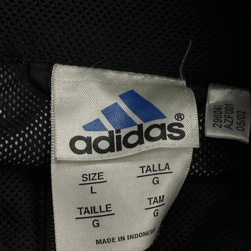 Raiders Adidas Windbreaker - Large Black Polyester - Image 3