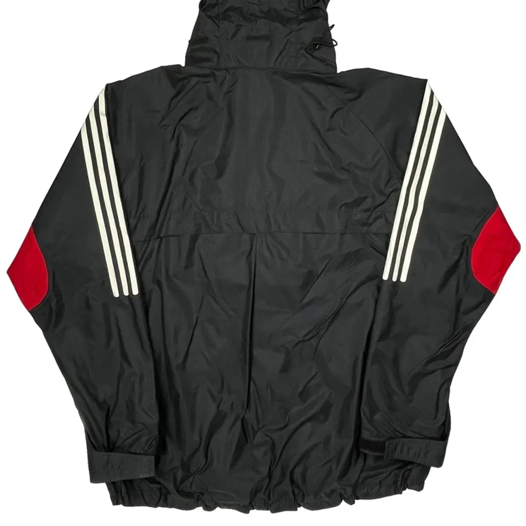Raiders Adidas Windbreaker - Large Black Polyester - Image 6
