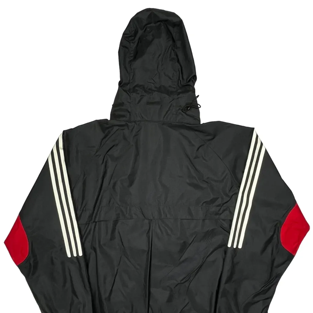 Raiders Adidas Windbreaker - Large Black Polyester - Image 7