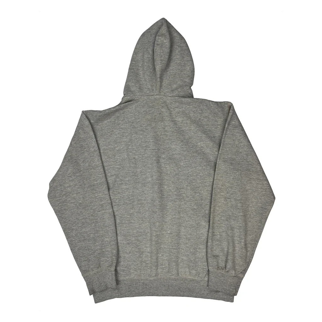 Raiders Nfl Football Hoodie - Medium Grey Cotton - Image 2