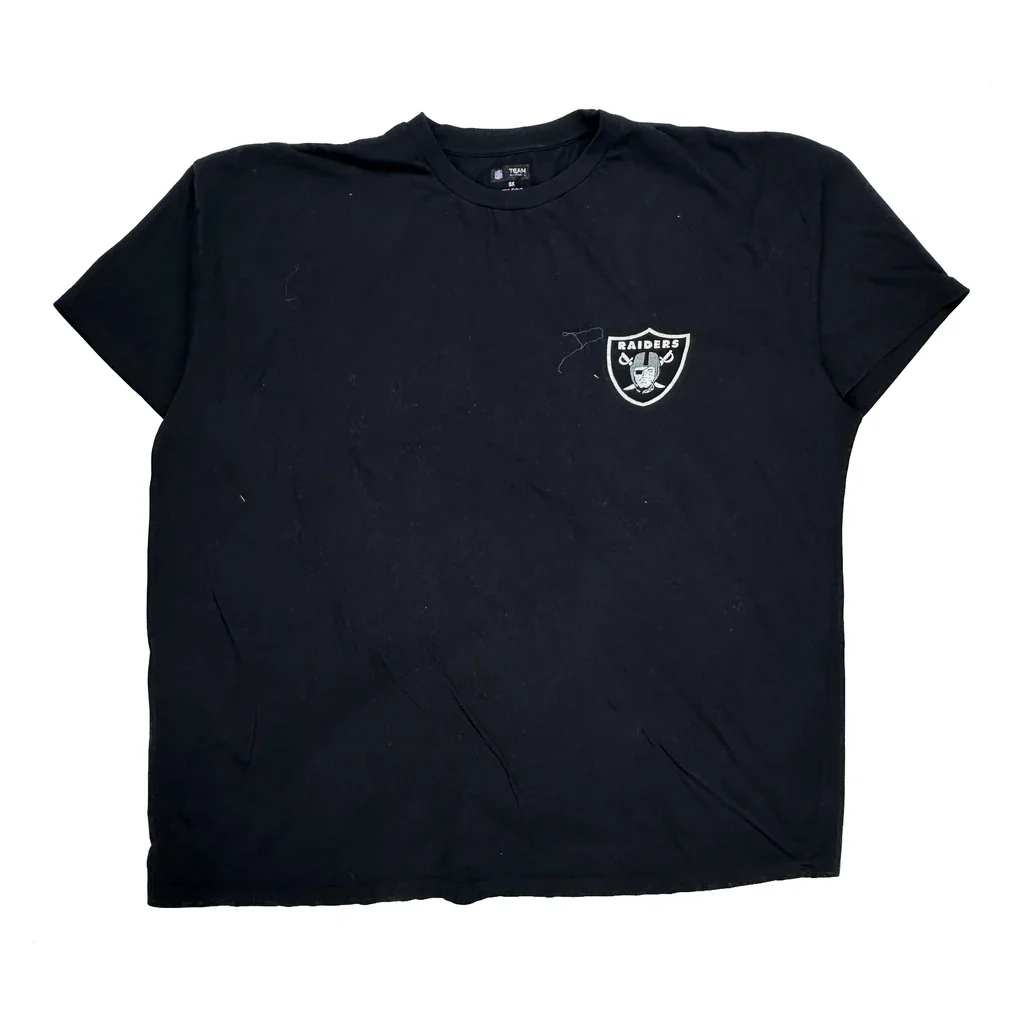 Raiders Nfl Graphic T-Shirt - 5XL Black Cotton