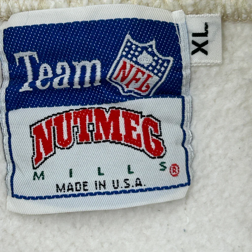 Raiders Nutmeg NFL Sweatshirt - XL White Cotton - Image 3