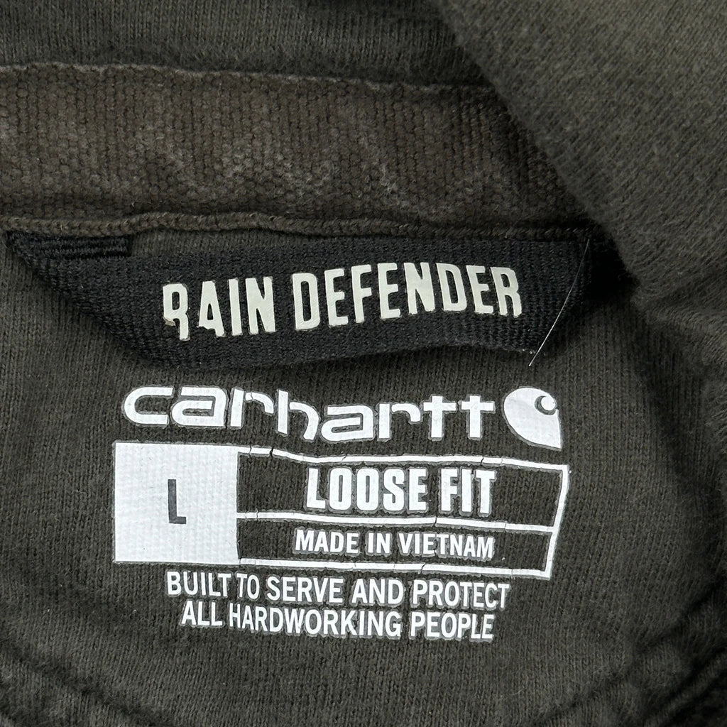 Rain Defender Carhartt Hoodie - Large Gray Cotton - Image 3