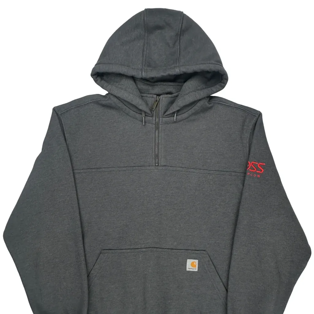 Rain Defender Carhartt Hoodie - XL Gray Cotton Blend - Image 4