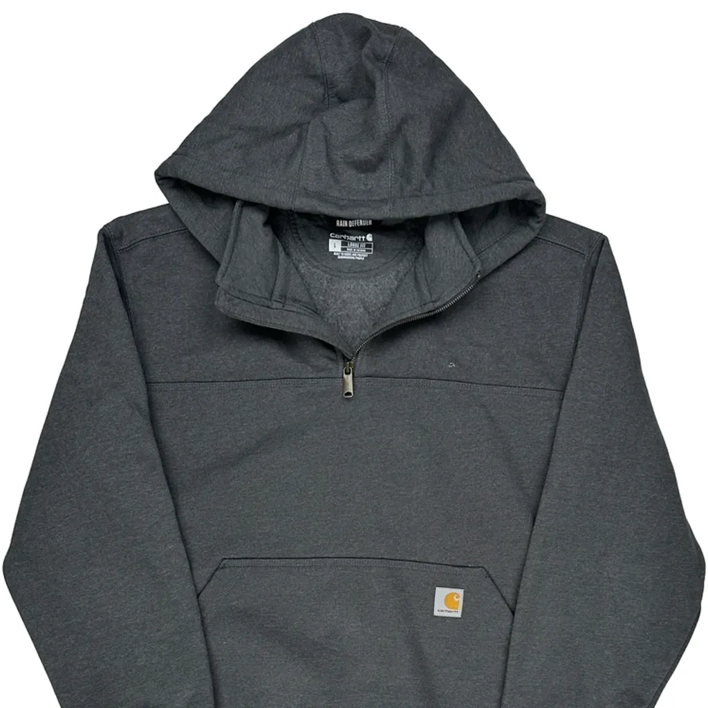 Rain Defender Carhartt Hoodie - Large Grey Cotton - Image 5
