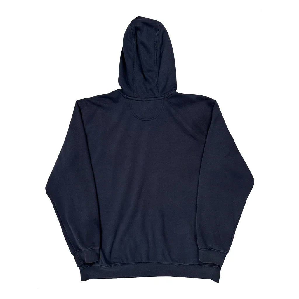Rain Defender Carhartt Spellout Hoodie - XL Navy Cotton - Image 2