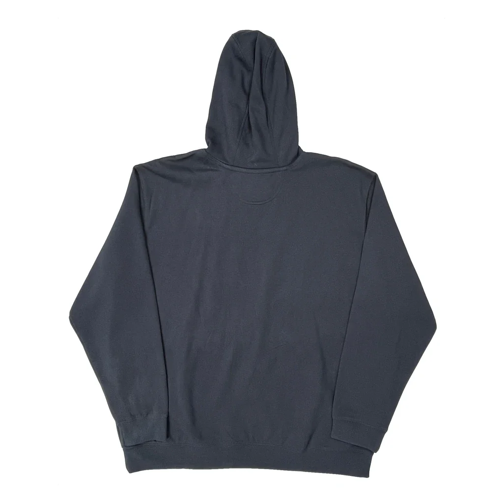 Rain Defender Carhartt Spellout Hoodie - 2XL Navy Cotton - Image 2