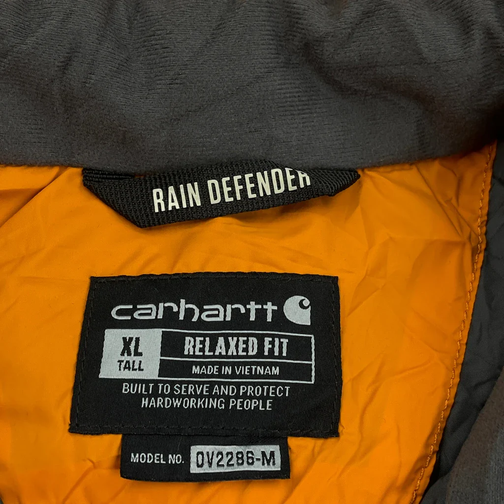 Rain Defender Carhartt Vest - XL Orange Polyester - Image 3