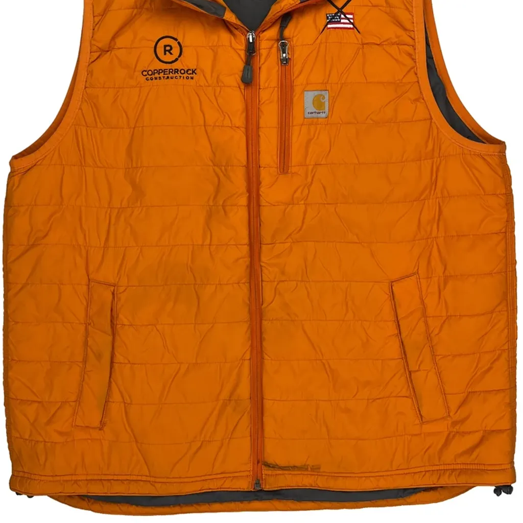 Rain Defender Carhartt Vest - XL Orange Polyester - Image 4