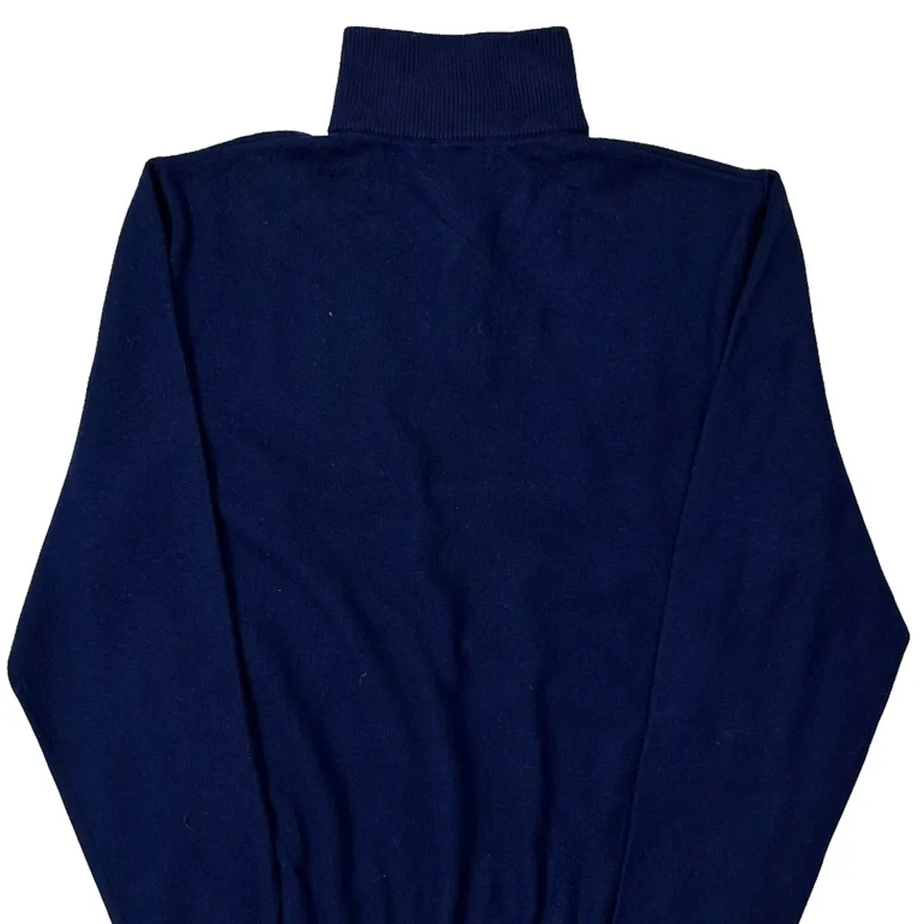 Ralph Lauren 1/4 Zip - Medium Blue Cotton - Image 6