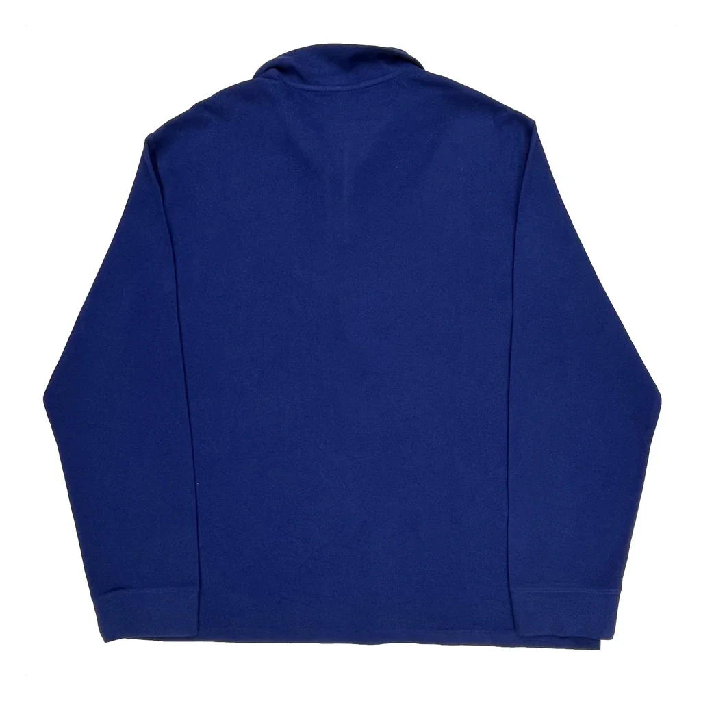 Ralph Lauren 1/4 Zip - 2XL Blue Cotton - Image 2