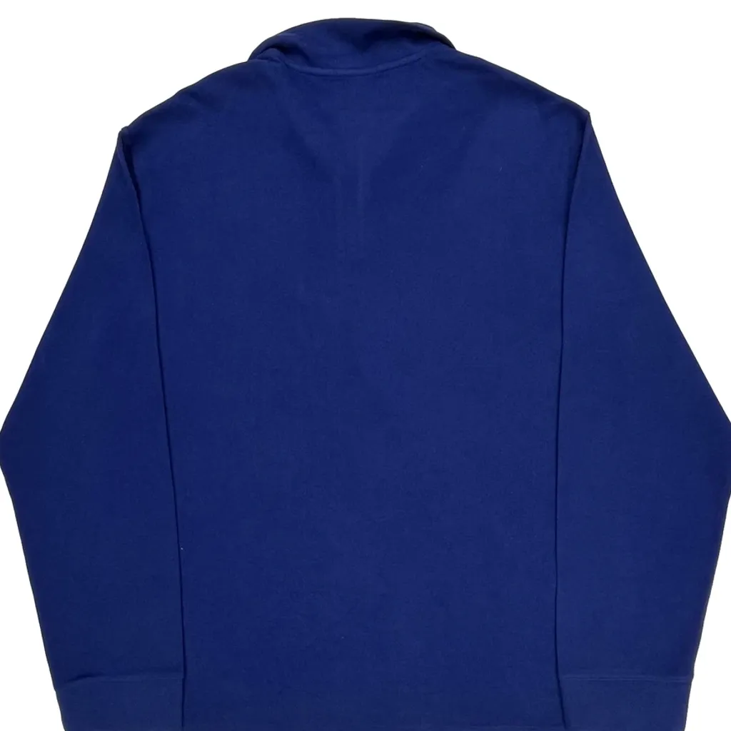 Ralph Lauren 1/4 Zip - 2XL Blue Cotton - Image 6