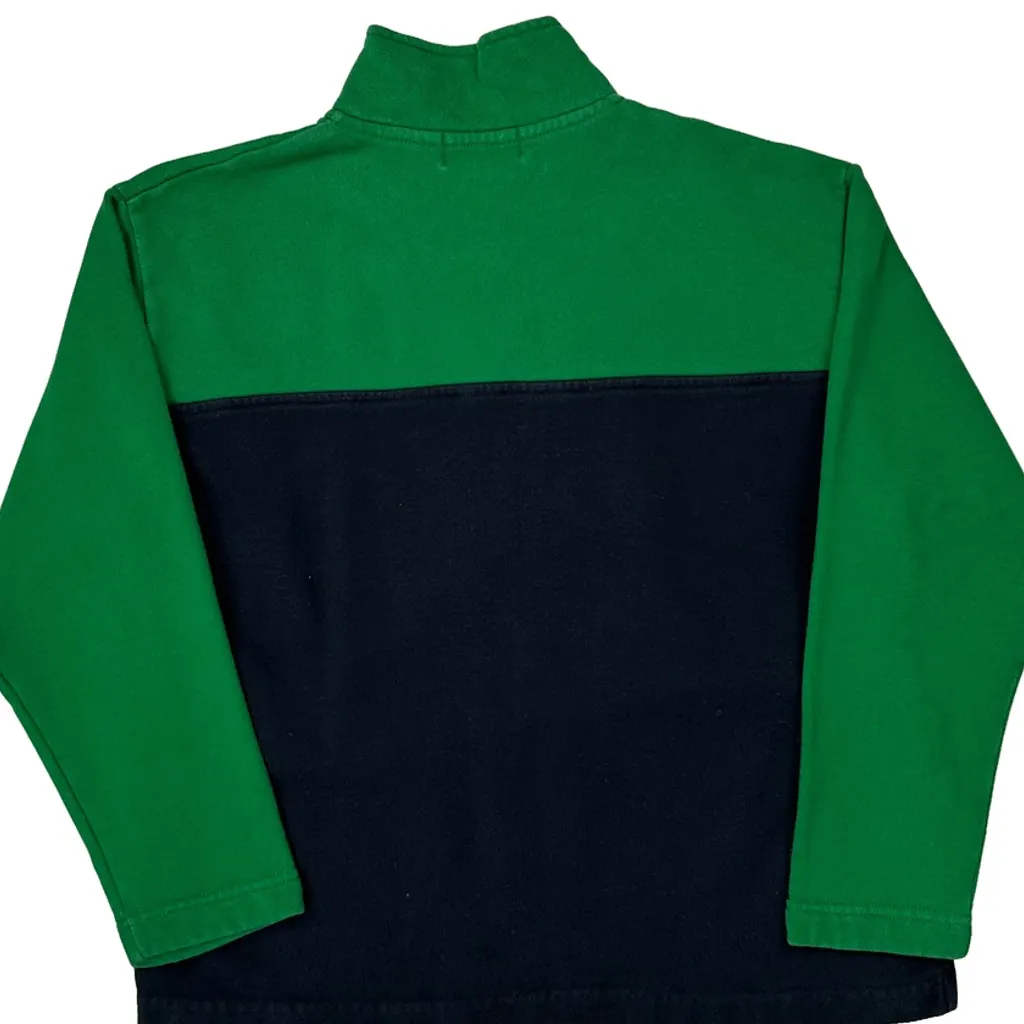 Ralph Lauren Petite 1/4 Zip - Small Green Cotton - Image 7