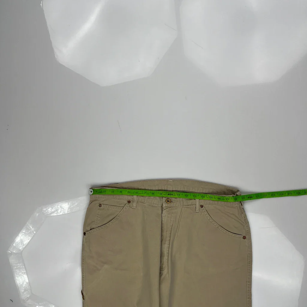 Ralph Lauren Carpenter Trousers - 36W 31L Beige Cotton - Image 3