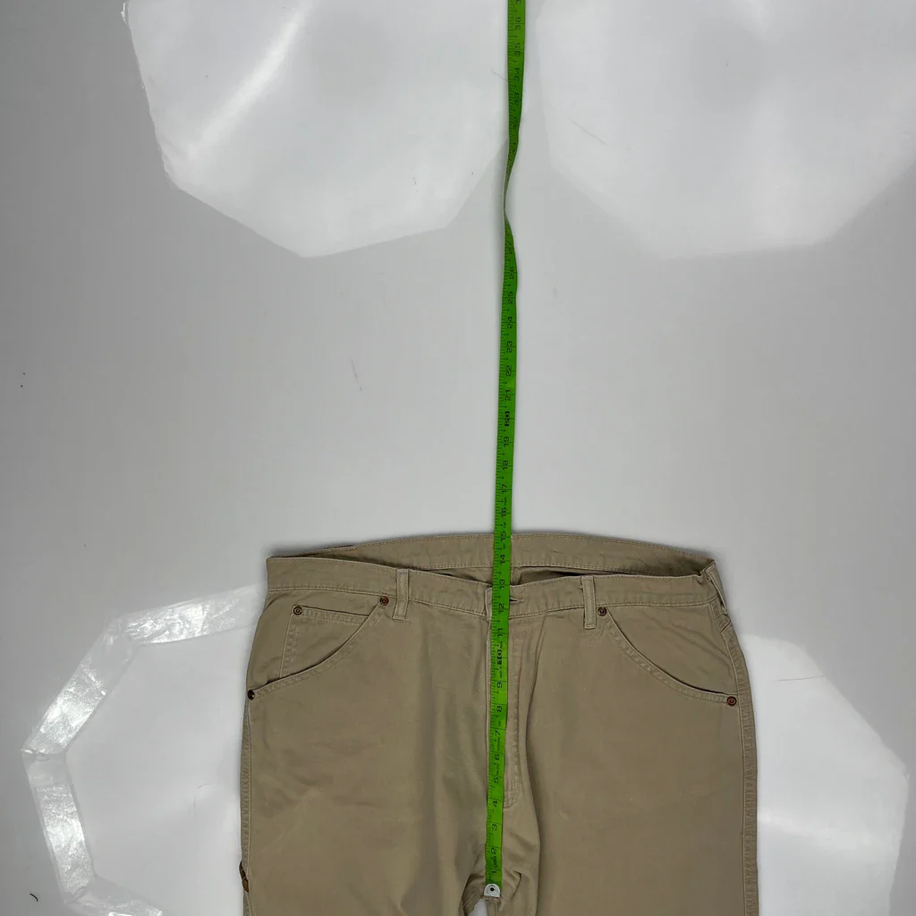 Ralph Lauren Carpenter Trousers - 36W 31L Beige Cotton - Image 4
