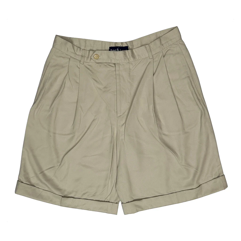 Ralph Lauren Chino Shorts - 32W 6L Beige Cotton - Image 2