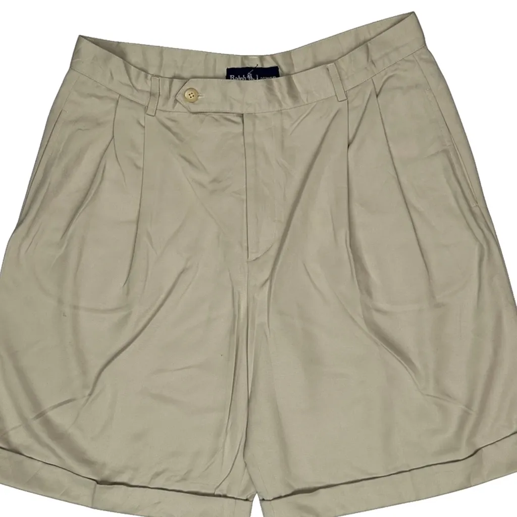 Ralph Lauren Chino Shorts - 32W 6L Beige Cotton - Image 8
