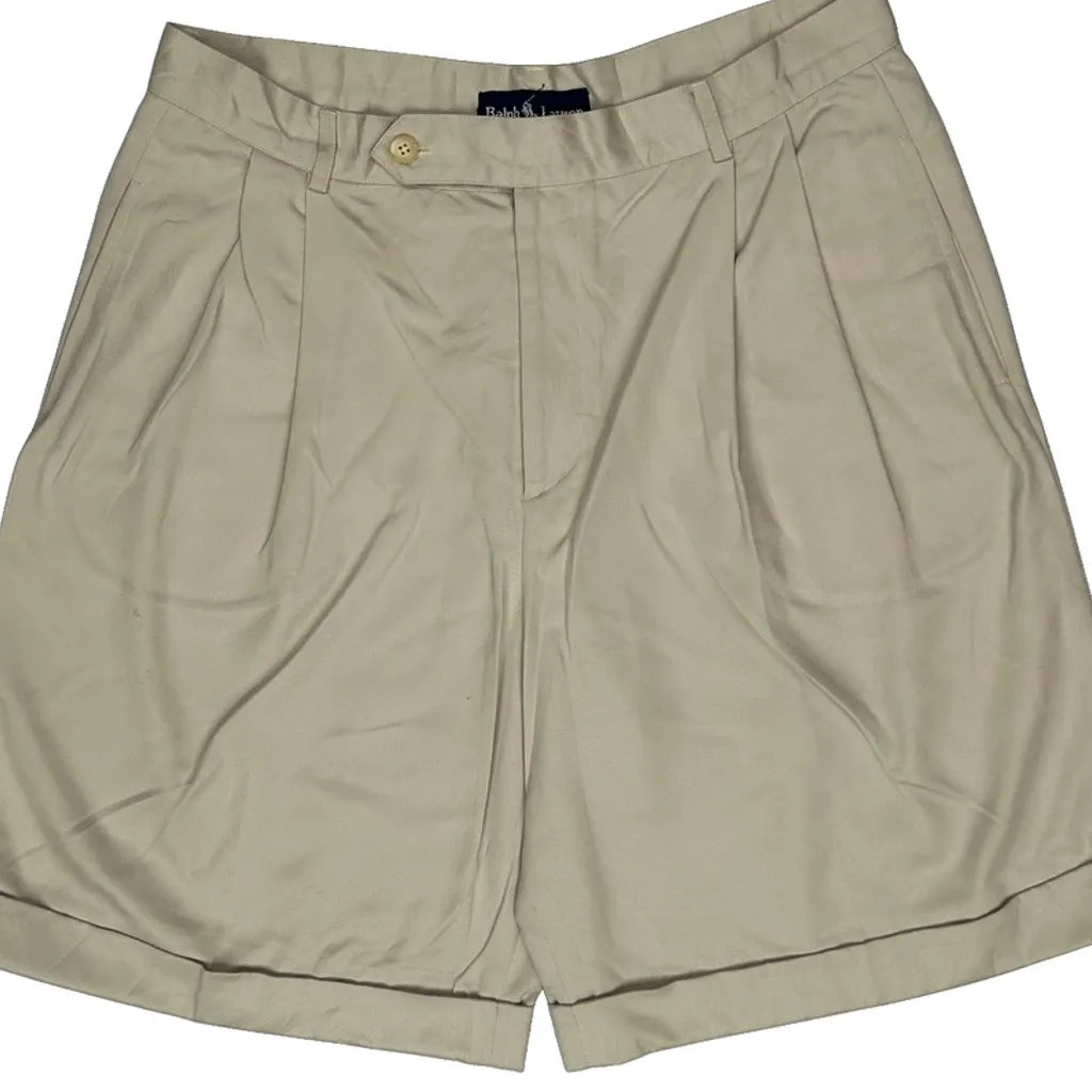 Ralph Lauren Chino Shorts - 32W 6L Beige Cotton - Image 9