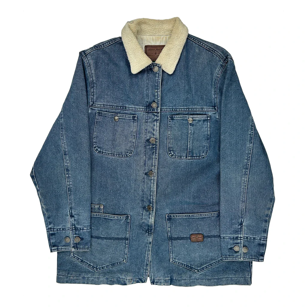 Ralph Lauren Collared Denim Jacket - Medium Blue Denim