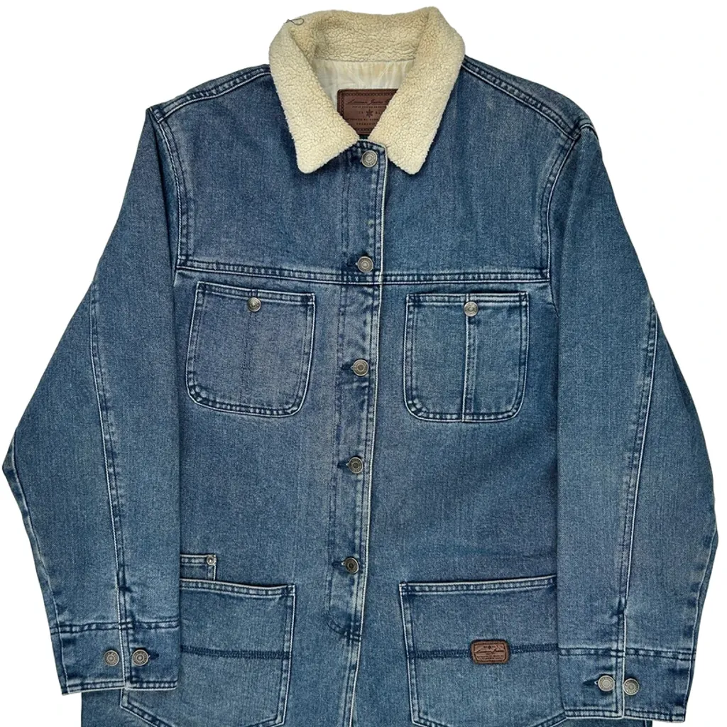 Ralph Lauren Collared Denim Jacket - Medium Blue Denim - Image 4