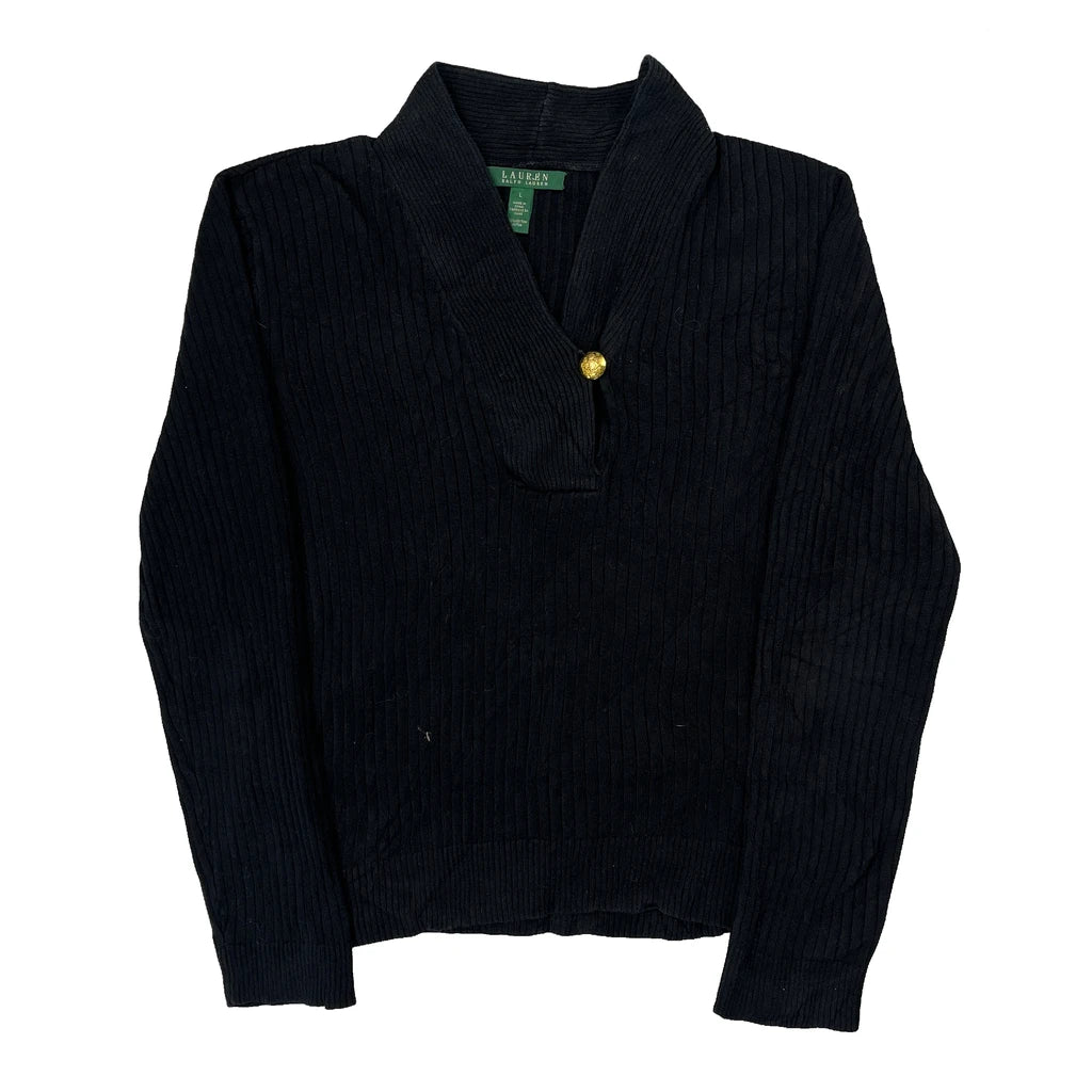 Ralph Lauren Jumper - Large Black Cotton
