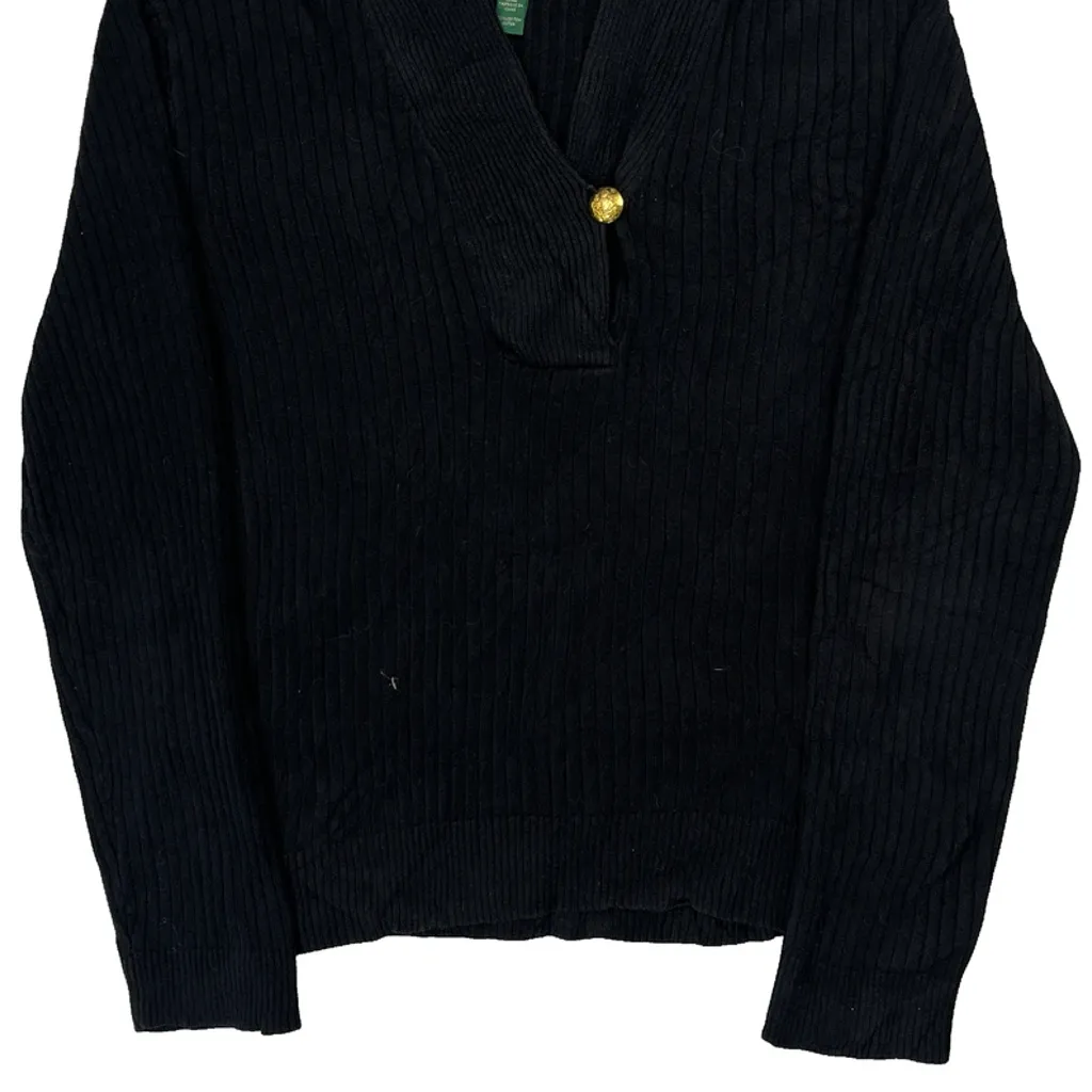 Ralph Lauren Jumper - Large Black Cotton - Image 5