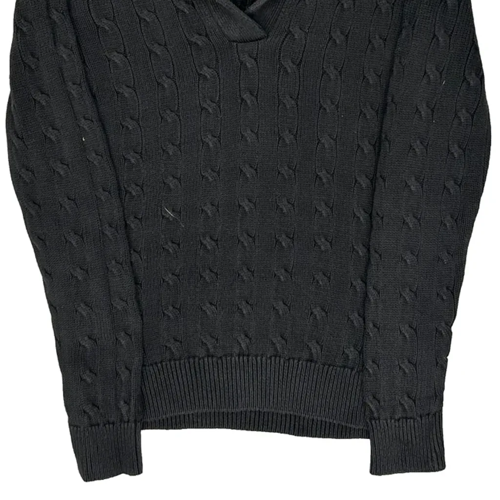 Ralph Lauren Petite Jumper - XS Black Cotton - Image 4