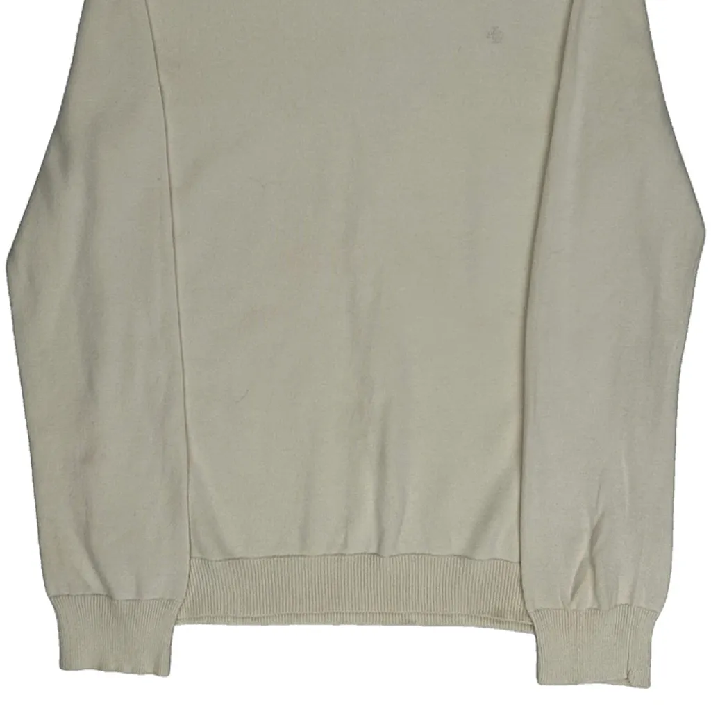 Ralph Lauren Roll Neck Jumper - Medium Cream Cotton - Image 5