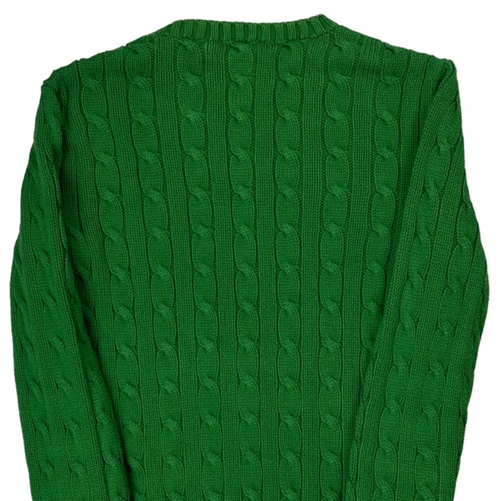 Ralph Lauren Jumper - XS Green Cotton - Image 7