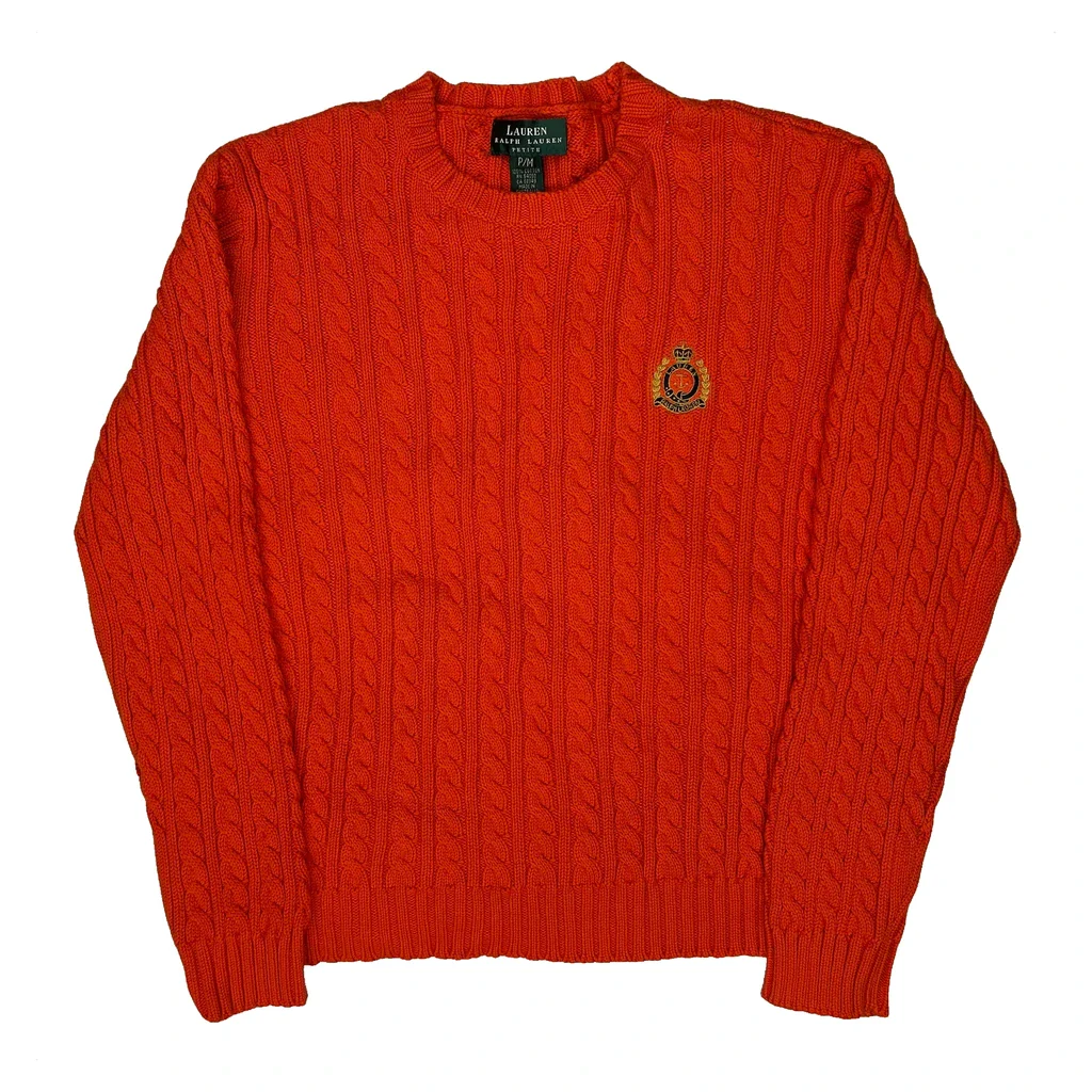 Ralph Lauren Petite Jumper - Medium Red Cotton