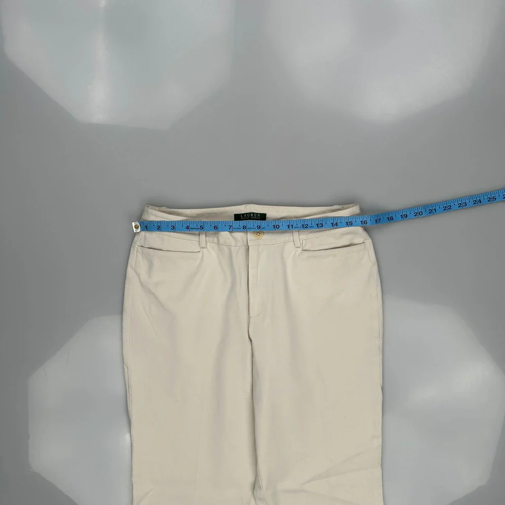 Ralph Lauren Pants - 31W US 8 White Cotton - Image 3
