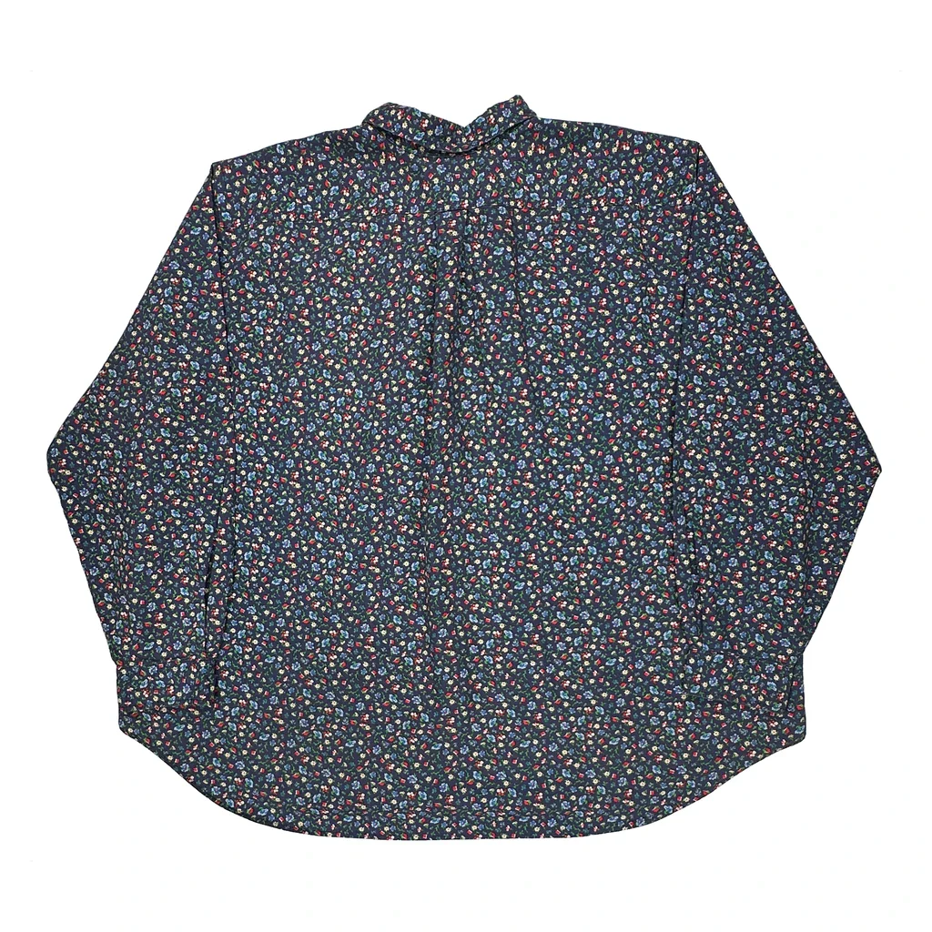 Ralph Lauren Floral Patterned Shirt - 3XL Blue Cotton - Image 2