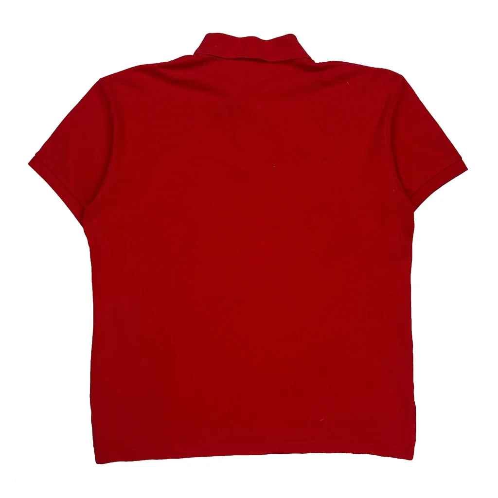 Ralph Lauren Polo Shirt - Medium Red Cotton - Image 2