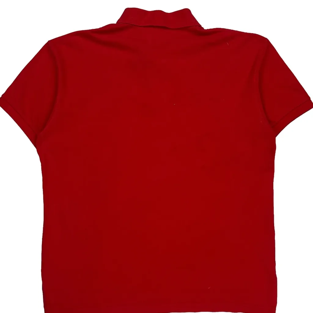 Ralph Lauren Polo Shirt - Medium Red Cotton - Image 7