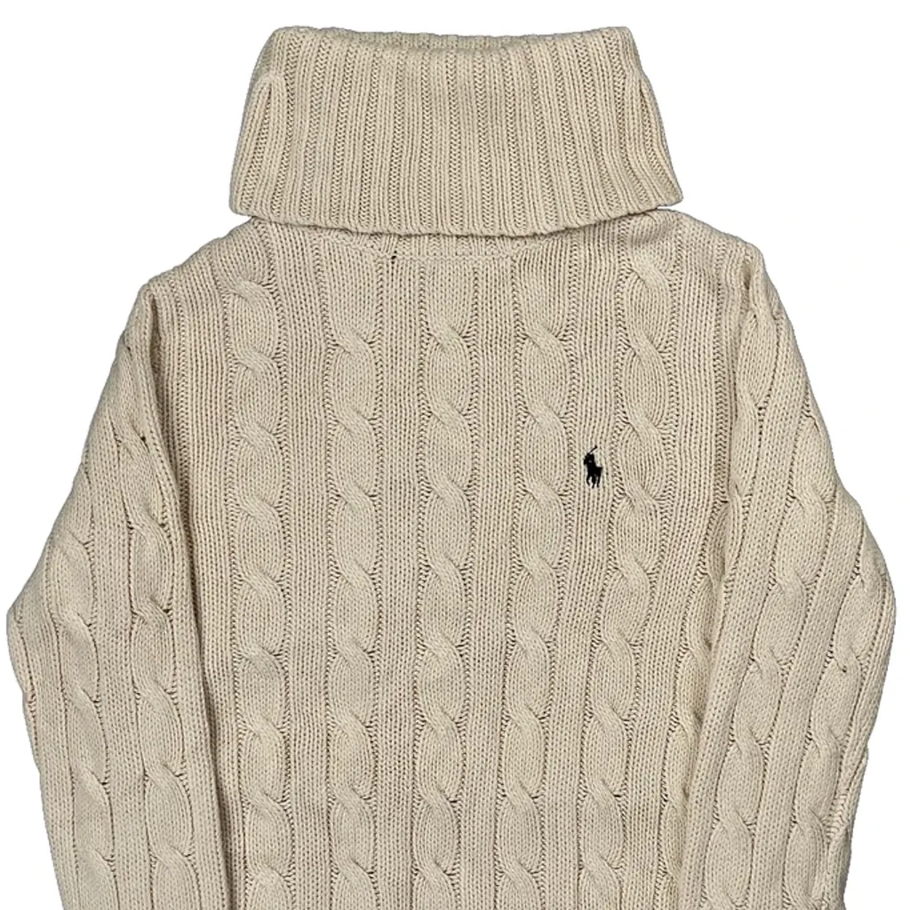 Ralph Lauren Rollneck - Large Cream Cotton - Image 5