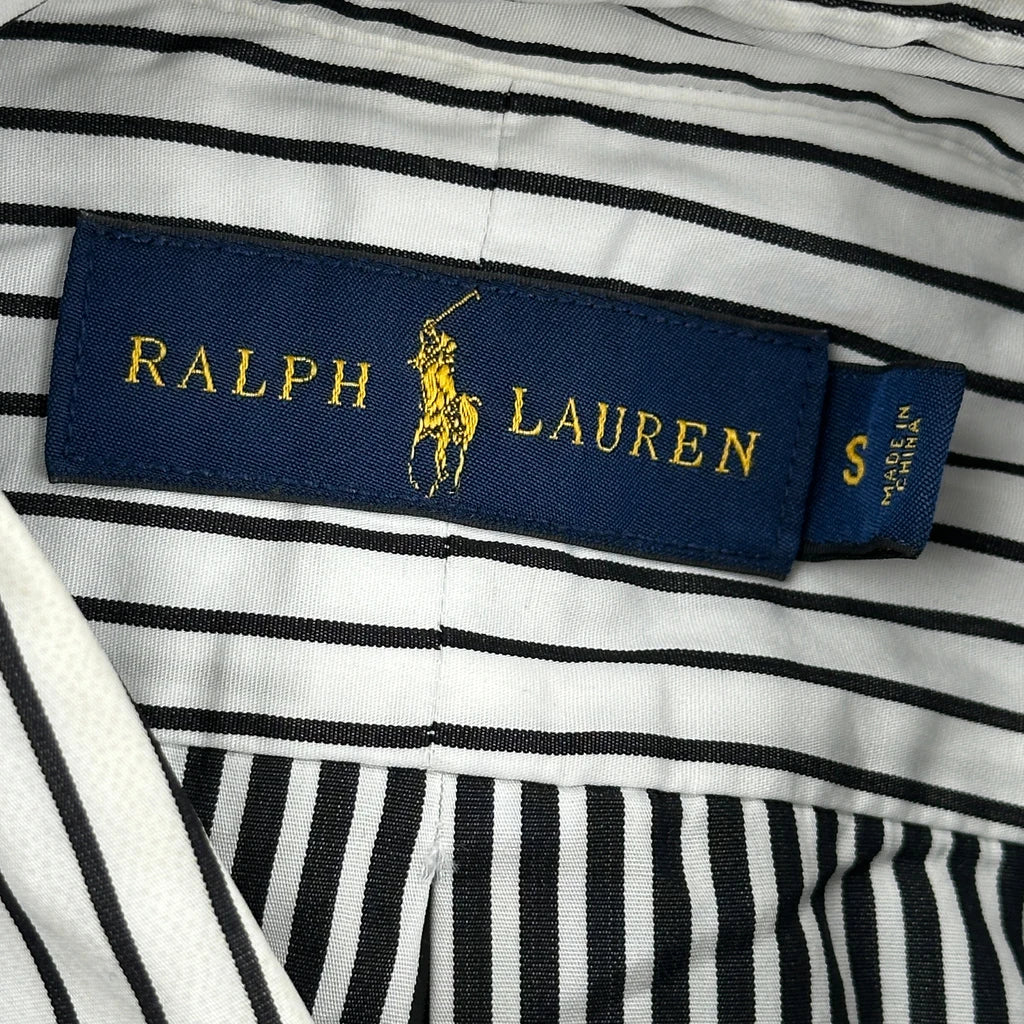 Ralph Lauren Checked Shirt - Small Black & White Cotton - Image 3