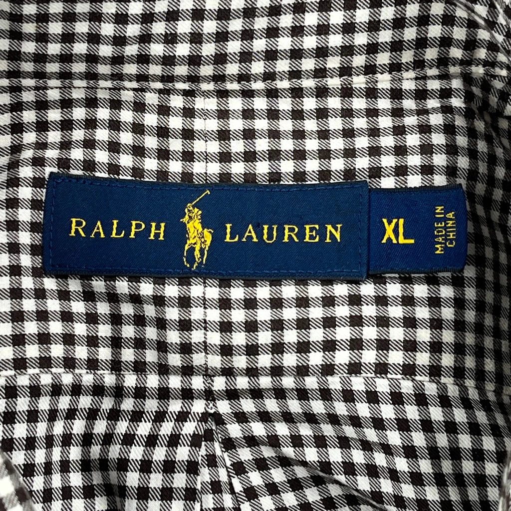 Ralph Lauren Checked Shirt - XL Black & White Cotton - Image 3