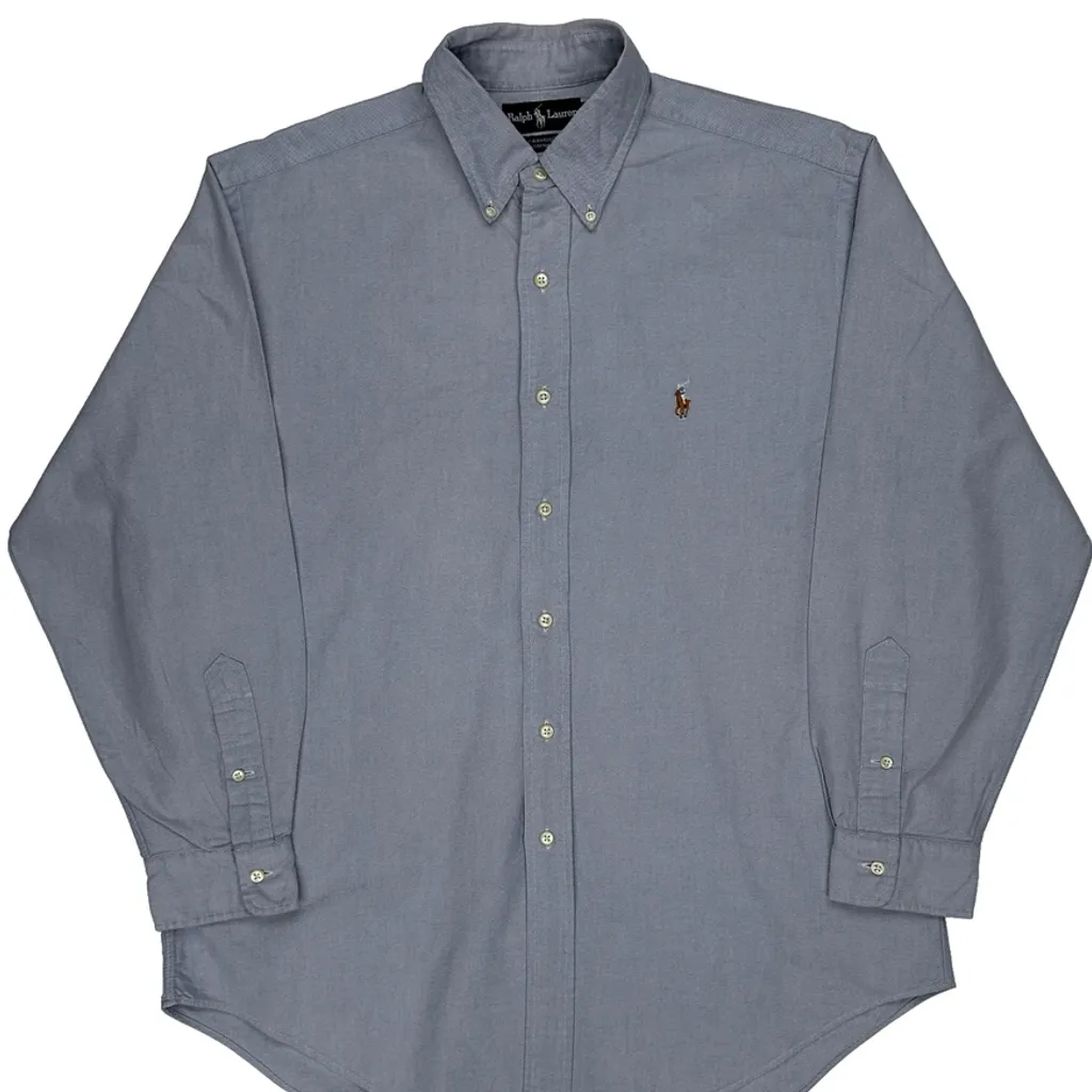 Ralph Lauren Shirt - Large Blue Cotton - Image 4